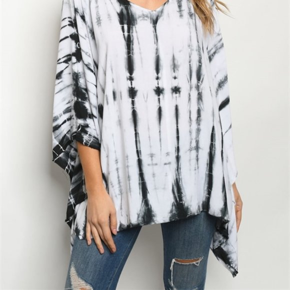 LAST 2! TIE DYE BOHO STYLE TOP - Picture 3 of 5